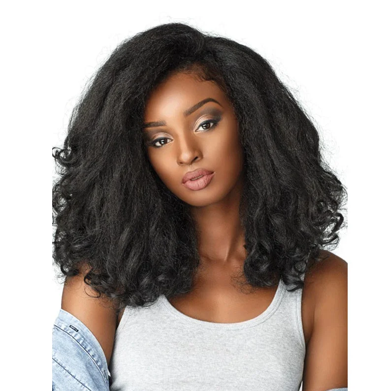 SENSATIONNEL 100% Premium Fiber Curls KINKS & CO Half Wig  Rain Maker