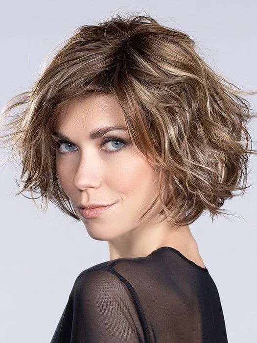 Bob wig with a wavy texture for a beachy lookSound | Synthetic Lace Front Wig (Mono Part) Bob wig with a wavy texture for a beachy lookSound | Synthetic Lace Front Wig (Mono Part)