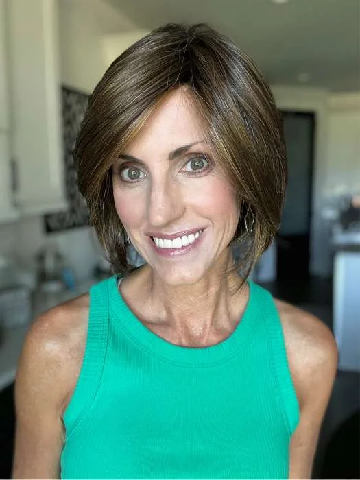 Bob wig with a pre - plucked hairline for a more natural lookStraight Up With a Twist | HF Synthetic Lace Front Wig (Mono Top) Bob wig with a pre - plucked hairline for a more natural lookStraight Up With a Twist | HF Synthetic Lace Front Wig (Mono Top)
