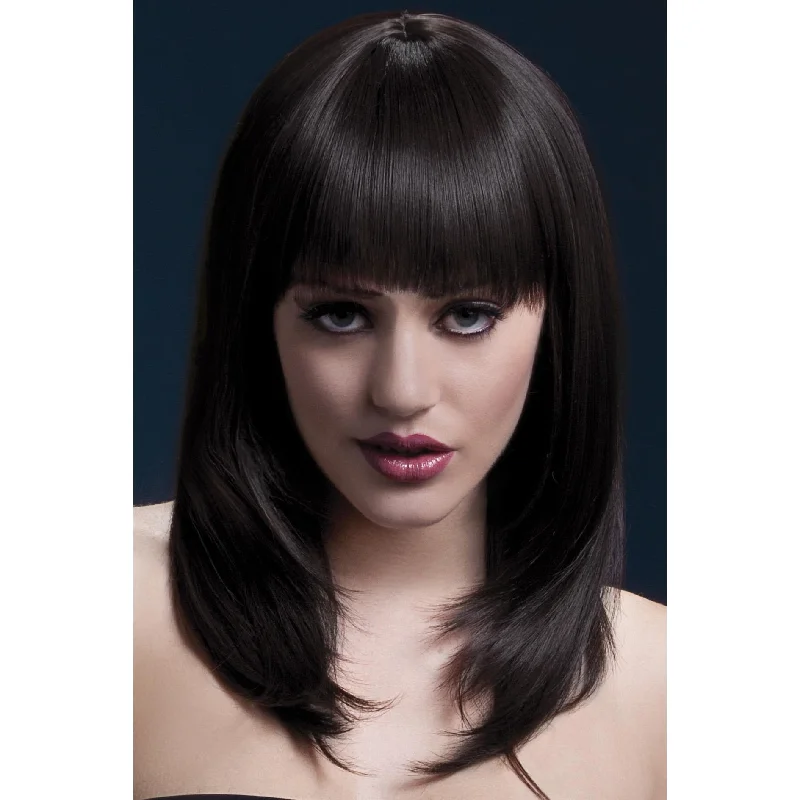 Long - length wig with a pre - plucked hairline for a more natural lookTanja Wig Deluxe Brown Long - length wig with a pre - plucked hairline for a more natural lookTanja Wig Deluxe Brown