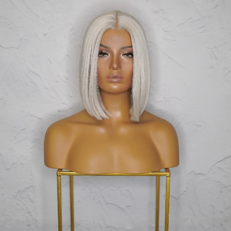 Layered bob wig to add volume and dimensionTILLY White Lace Front Wig