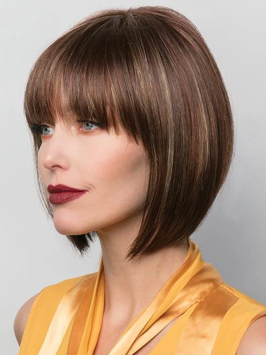 Bob wig with auburn highlights for a warm and vibrant appearanceTori | Short Synthetic Wig (Basic Cap) Bob wig with auburn highlights for a warm and vibrant appearanceTori | Short Synthetic Wig (Basic Cap)