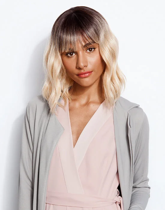 Bob wig with a blunt cut for a modern and edgy styleFeme Wig - Tousled Waves