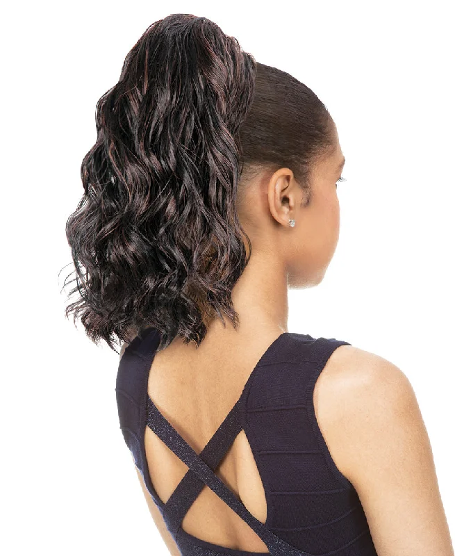 New Born Free High Heat Resistant Fiber Ponytail -Marigold D/S (0386)
