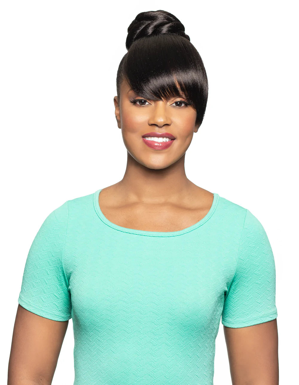 Alicia Foxy Silver Synthetic Ponytail Bang And Drawstring Set - DUET06 - 14659