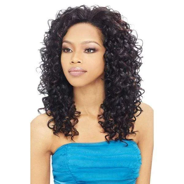 Half wig with a straight texture for a sleek and minimalist lookOutre Quick Weave Synthetic Half Wigs - BELLA