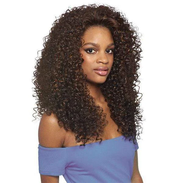 Half wig with a side - swept bang for a sophisticated lookOutre Quick Weave Synthetic Half Wig - BATIK DOMINICAN CURLY BUNDLE HAIR Half wig with a side - swept bang for a sophisticated lookOutre Quick Weave Synthetic Half Wig - BATIK DOMINICAN CURLY BUNDLE HAIR