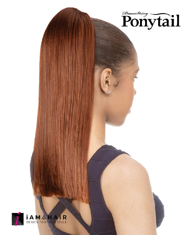 New Born Free BLUNT CUT Synthetic Drawstring  Ponytail - PBL02