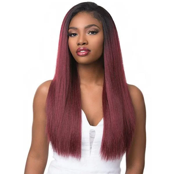 Half wig with a heat - resistant formula for easy styling at homeSensationnel - Instant Weave Boutique Bundles - Kinky Straight Half Wig Half wig with a heat - resistant formula for easy styling at homeSensationnel - Instant Weave Boutique Bundles - Kinky Straight Half Wig
