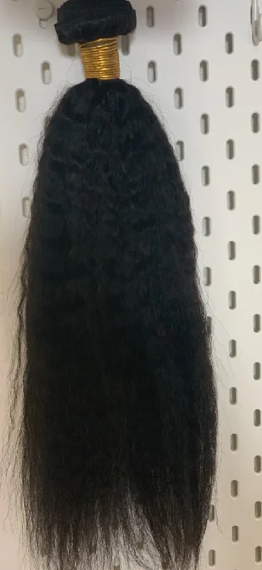 Clip - in hair extensions with a side - part for a more flattering look100 % Human Hair Kinky Clip - in hair extensions with a side - part for a more flattering look100 % Human Hair Kinky