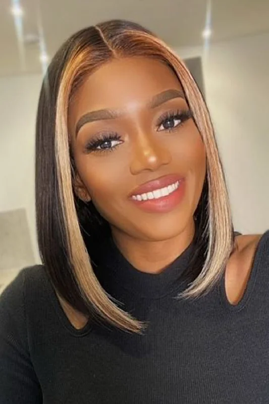 Elf wig for a fantasy - themed wedding as a bridesmaid or groomsman13*6 Highlight 27# Short Lace Front Wigs Elf wig for a fantasy - themed wedding as a bridesmaid or groomsman13*6 Highlight 27# Short Lace Front Wigs