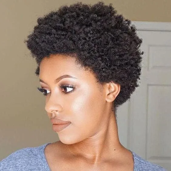 Elf wig with a Celtic knot pattern on the sides#1b Afro curly short bob 13X1 Lace Pixie Cut Human Hair Wigs For Women Elf wig with a Celtic knot pattern on the sides#1b Afro curly short bob 13X1 Lace Pixie Cut Human Hair Wigs For Women