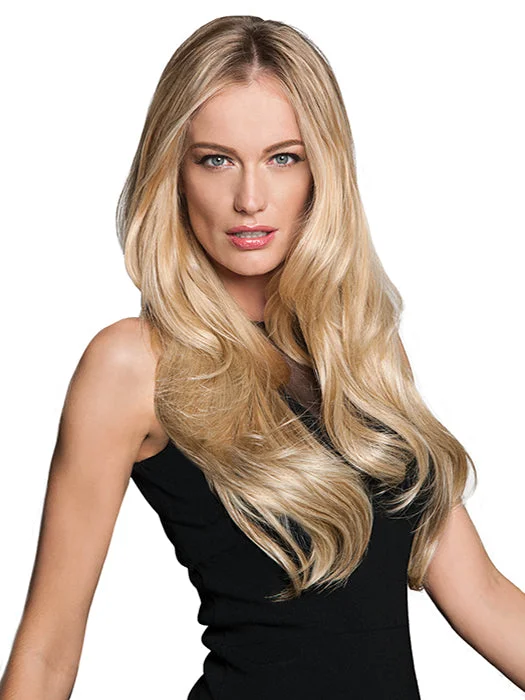 Wavy wig pieces to add volume and texture20" invisible extensions halo human hair