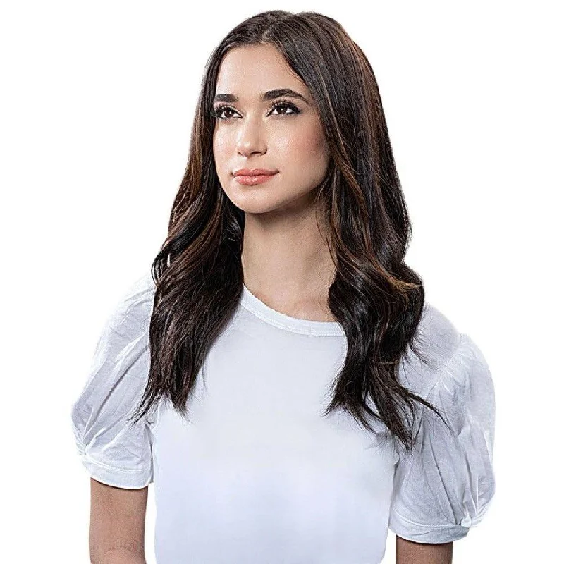 U - shaped wig with a straight - across blunt cut20" U-Shape Wig Natural Black