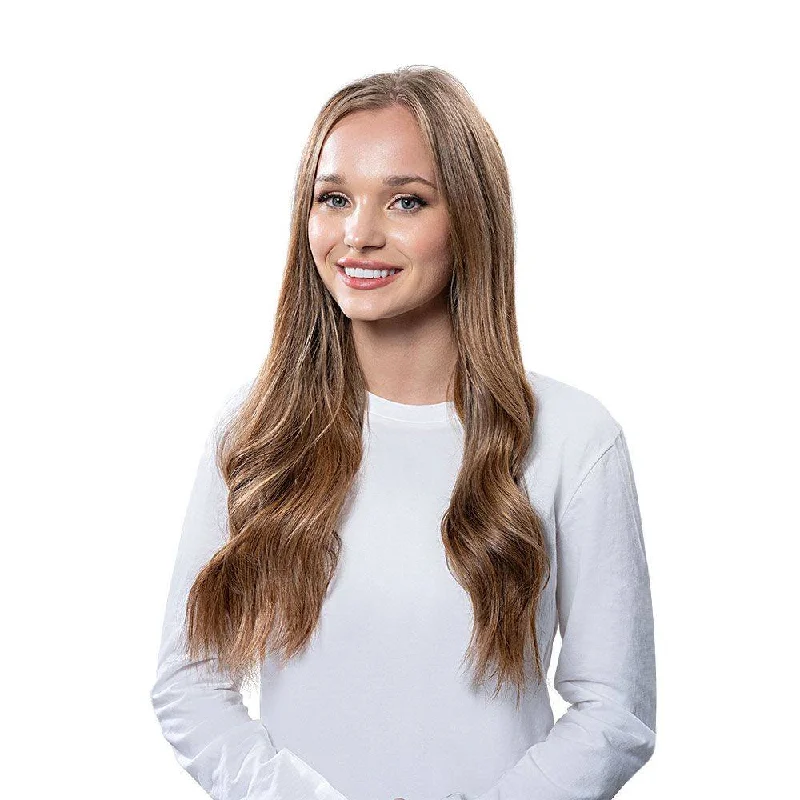 U - shaped wig with a wavy texture24" U-Shape Topper Strawberry Blonde