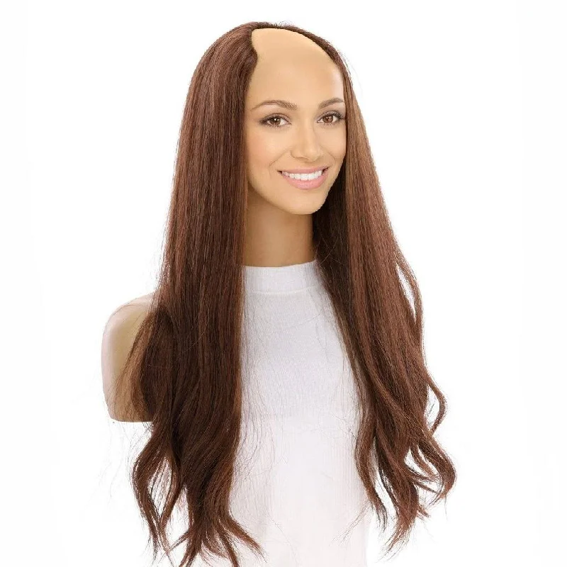 U - shaped wig with a middle - part24" U-Shape Wig Auburn