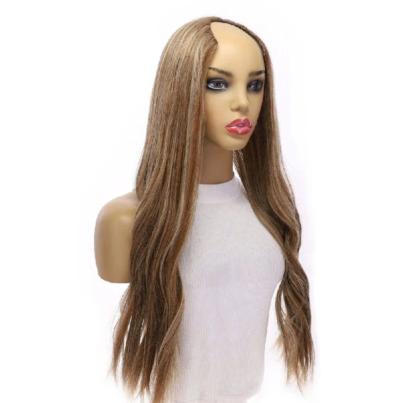 U - shaped wig with a lace front for a natural hairline26" U-Shape Wig Medium Blonde U - shaped wig with a lace front for a natural hairline26" U-Shape Wig Medium Blonde