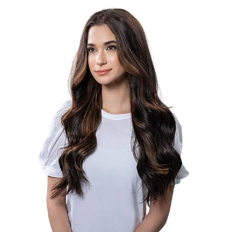 Red u - shaped wig for a bold and vibrant look26" U-Shape Wig Natural Black