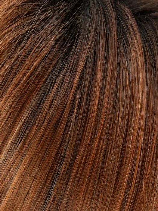 *30A27S4 | Shaded Peach | Med Natural Red & Med Red-Gold Blonde Blend. Shaded w/ Dk Brown