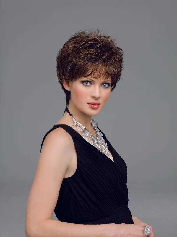 Elf wig with a side - part for a sophisticated lookAubrey Wig by Envy | Human Hair / Synthetic Blend Elf wig with a side - part for a sophisticated lookAubrey Wig by Envy | Human Hair / Synthetic Blend