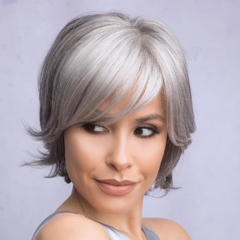 Wig with bangs for a French - inspired styleBecky by Alexander Couture (Mono Top Wig) Wig with bangs for a French - inspired styleBecky by Alexander Couture (Mono Top Wig)