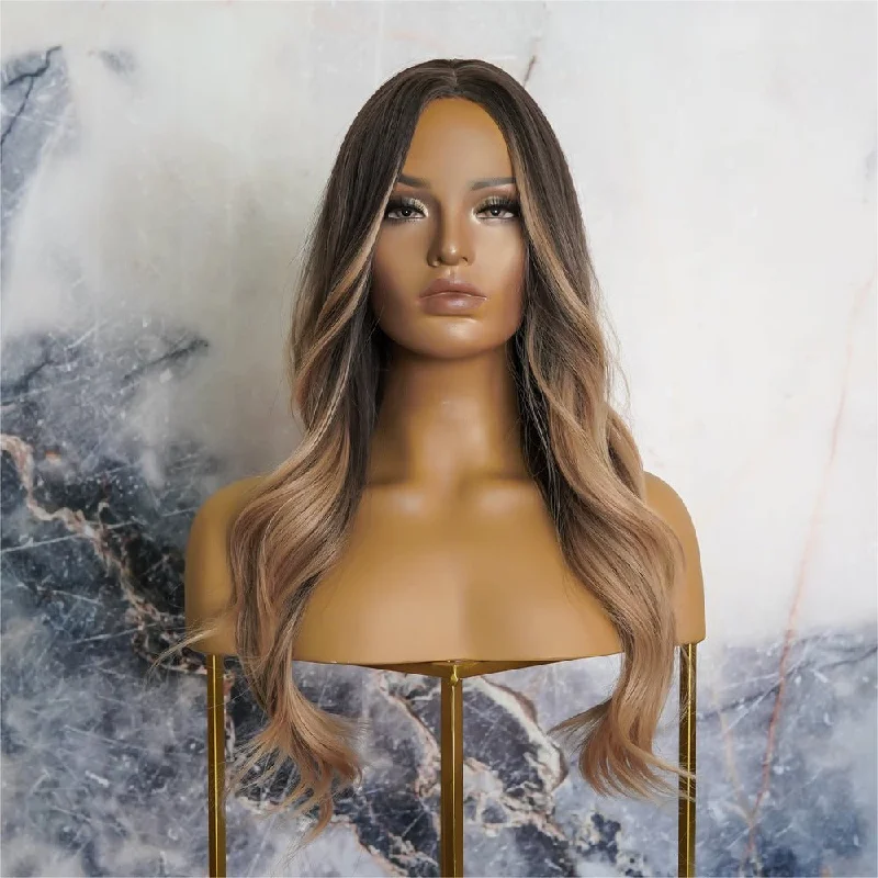 Wavy wig with a pre - bleached knot for a natural - looking scalpBRIDGET 24" Lace Front Wig Wavy wig with a pre - bleached knot for a natural - looking scalpBRIDGET 24" Lace Front Wig