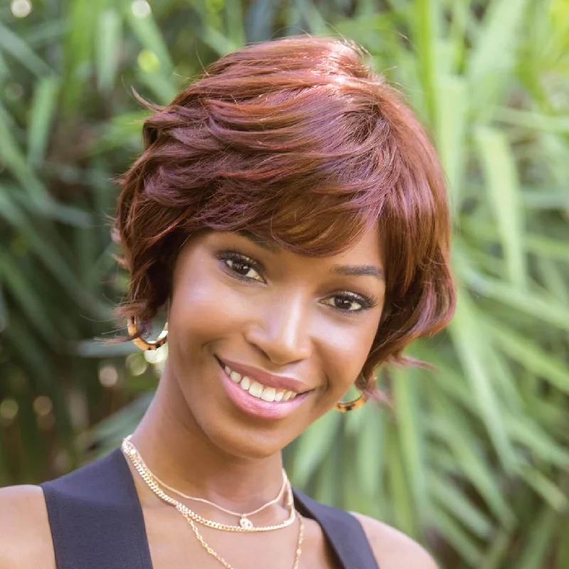 Wig with bangs for daily wearBritt by Orchid (Basic Cap Wig)