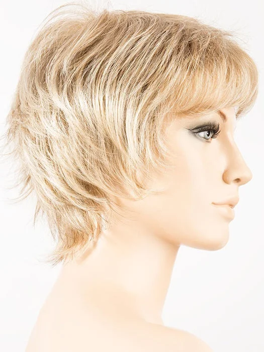 CHAMPAGNE ROOTED | Light Beige Blonde.Medium Honey Blonde and Platinum Blonde blend with Dark Roots