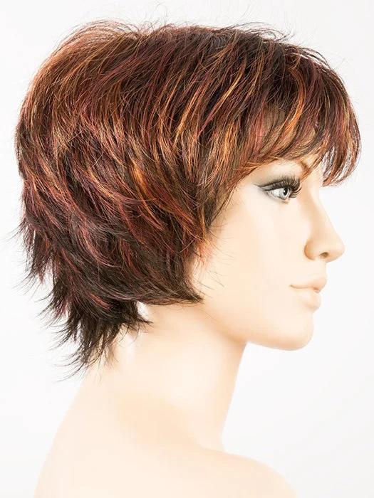 FIRE MIX | Deep Wine Red and Red Violet blend with Light Copper highlights and a Dark Brown base