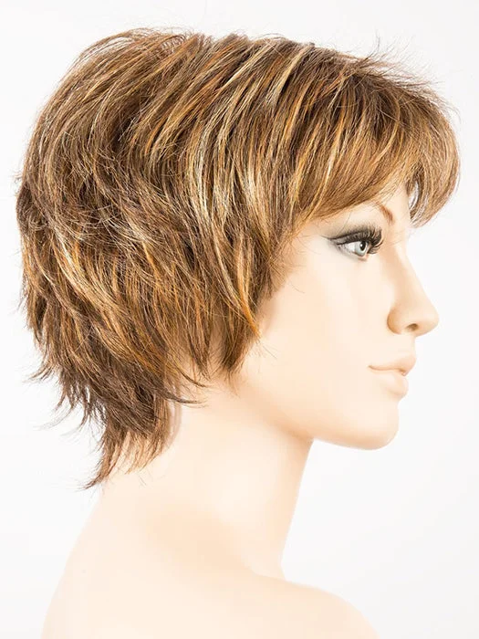 TOBACCO MIX | Medium Brown base with Light Golden Blonde highlights and Light Auburn lowlights