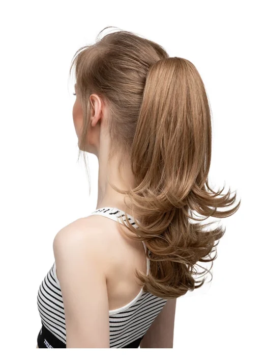 Wig pieces for a flower girl hairstyleLong Wavy Synthetic Drawstring Ponytail By imwigs®