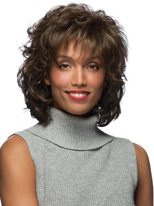 Human - hair wavy wig for a natural and luxurious feelCompliment | Synthetic Wig (Basic Cap)