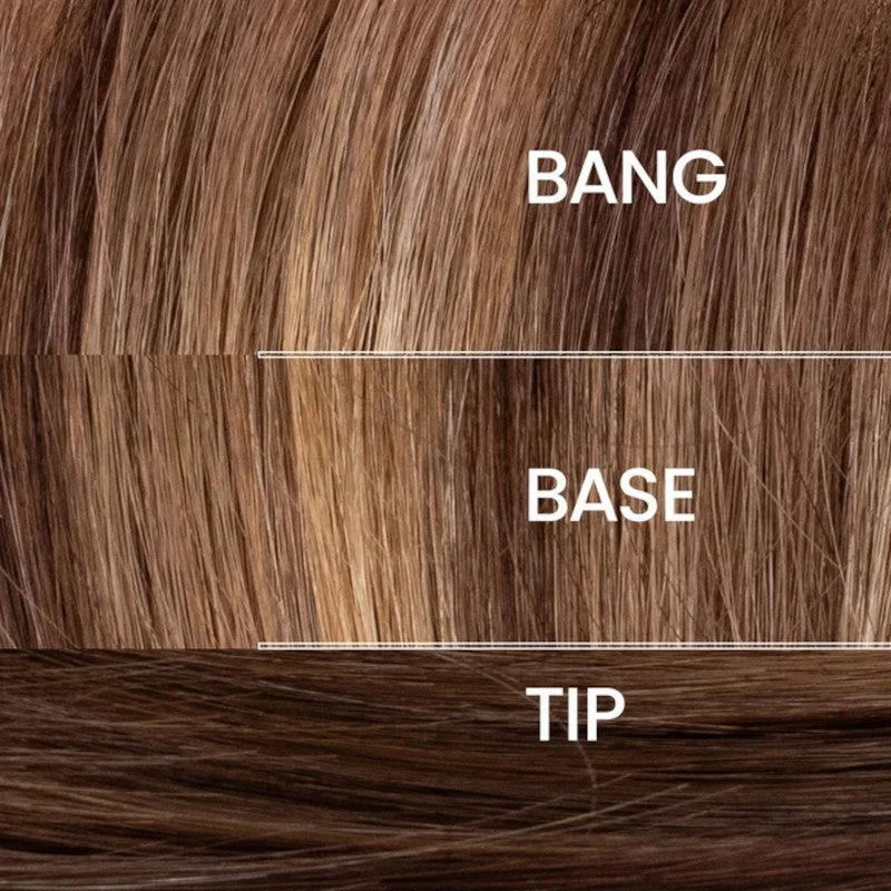 4/2625 | A Warm 3 Tone Auburn Brunette blend at the front/crown area/back and sides. Tipped with Medium Auburn