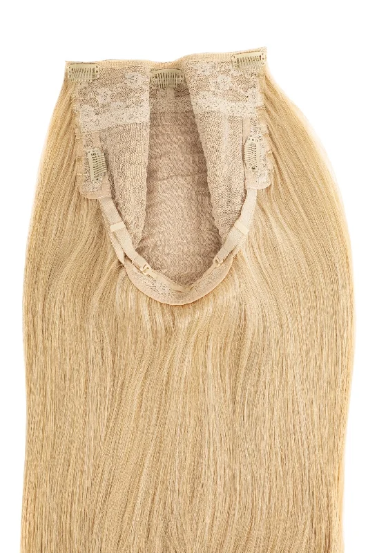 U - shaped wig with a kinky - curly pattern100% Human Hair Platinum Blonde Clip-in U-PART Wig U - shaped wig with a kinky - curly pattern100% Human Hair Platinum Blonde Clip-in U-PART Wig
