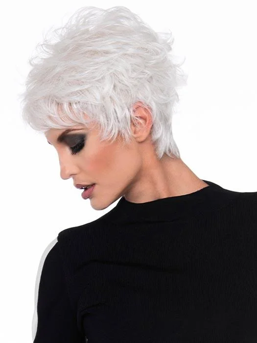 Ombre elf wig transitioning between earthy tonesOlivia Wig by Envy | Human Hair / Synthetic Blend Ombre elf wig transitioning between earthy tonesOlivia Wig by Envy | Human Hair / Synthetic Blend