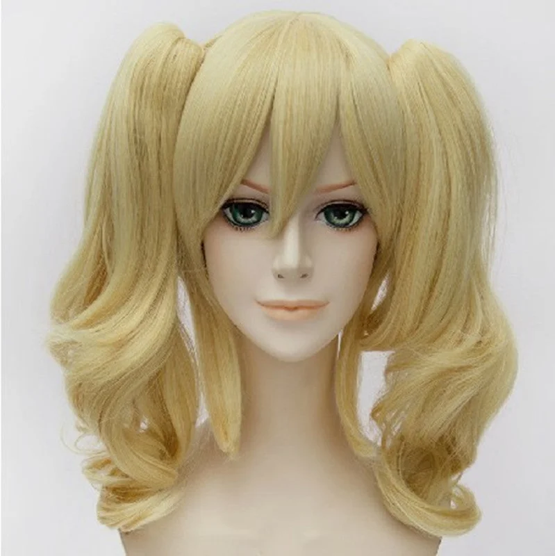 Human - hair curly wig with a bouncy and natural movementCosplay Wig - Batman - Harley Quinn Human - hair curly wig with a bouncy and natural movementCosplay Wig - Batman - Harley Quinn