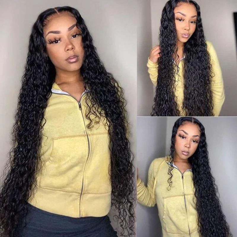 Cranberry 10A 4x4 Inch Lace Closure Human Hair Wigs Water Wave Remy Brazilian Hair Wigs Natural Color Cranberry 10A 4x4 Inch Lace Closure Human Hair Wigs Water Wave Remy Brazilian Hair Wigs Natural Color