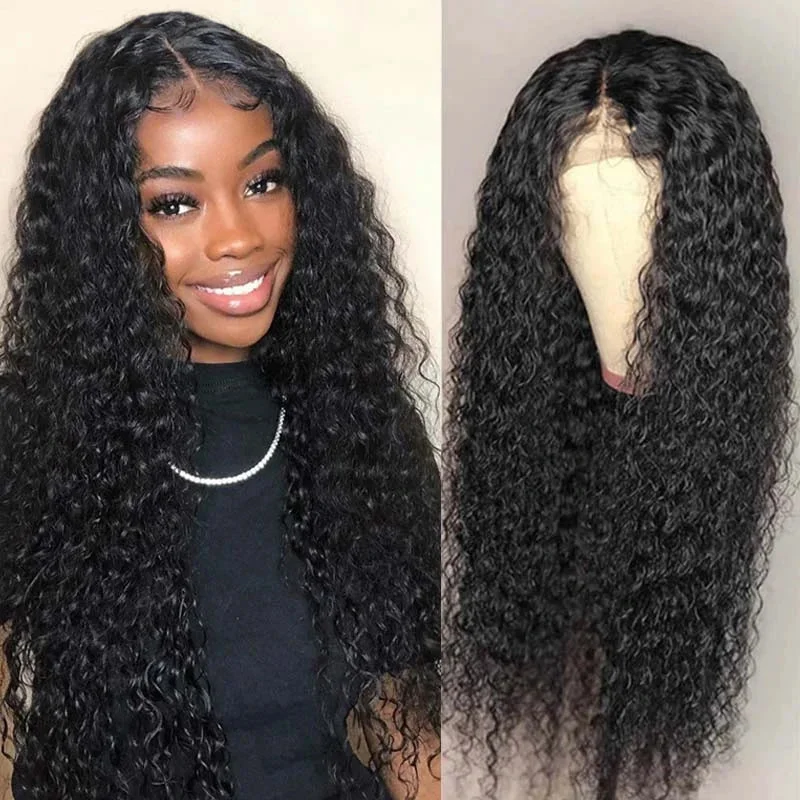 Cranberry 10A 4x4 Inch Lace Closure Human Hair Wigs Water Wave Remy Malaysian Hair Wigs Natural Color Cranberry 10A 4x4 Inch Lace Closure Human Hair Wigs Water Wave Remy Malaysian Hair Wigs Natural Color