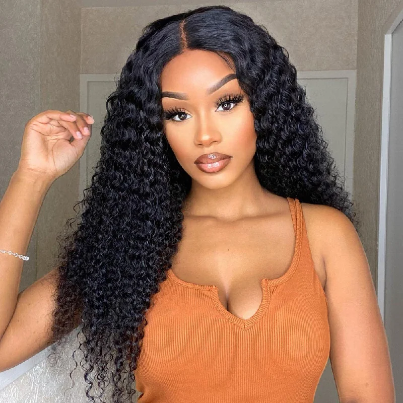 Cranberry 12A Best Affordable Curly Wave 4x4 Real Swiss Lace Closure Wig