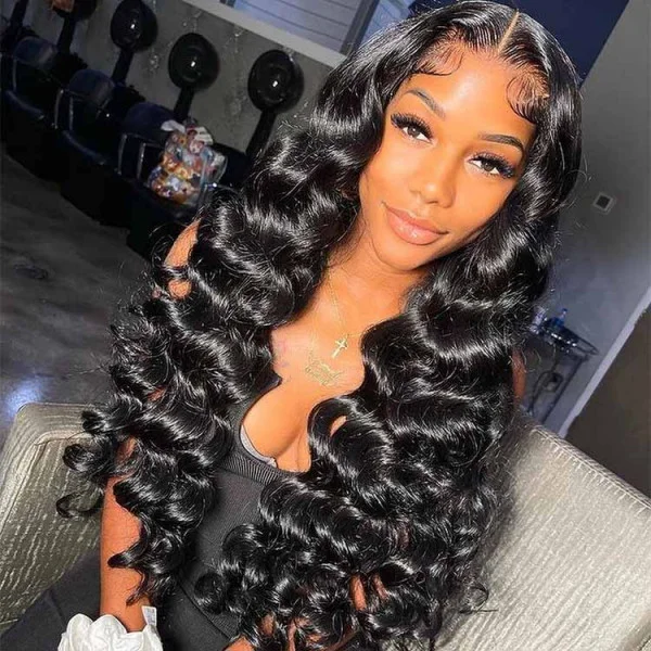 Cranberry 12A Loose Deep Wave 4X4 Lace Real HD Lace Closure 180% Density Wig