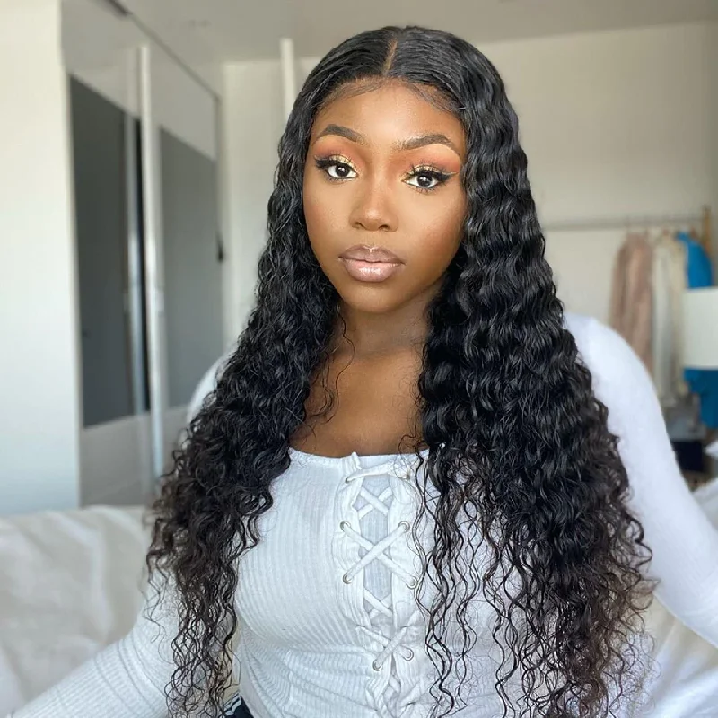 Cranberry T-Part 13X1 HD Lace Closure Deep Wave 100% Unprocessed Brazilian Virgin Human Hair 14-36 inches Wigs Cranberry T-Part 13X1 HD Lace Closure Deep Wave 100% Unprocessed Brazilian Virgin Human Hair 14-36 inches Wigs