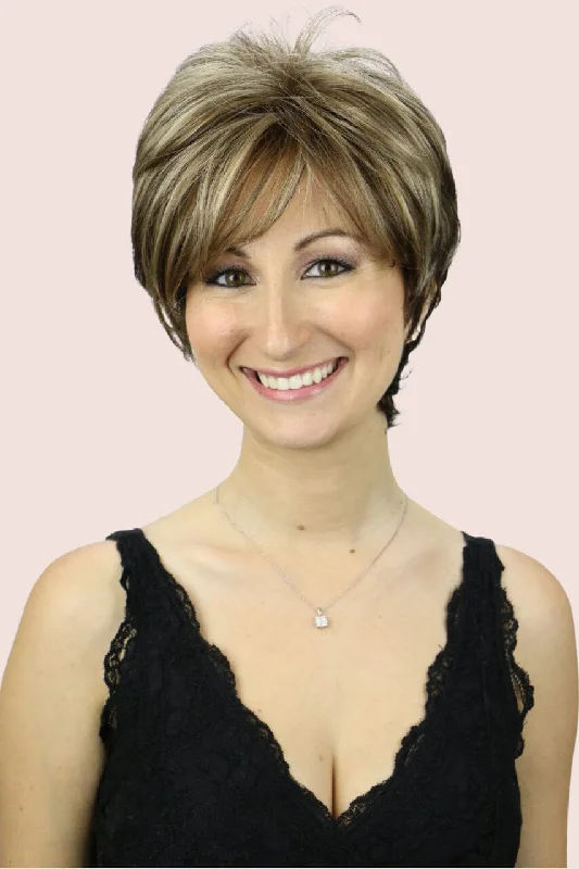 Lace - front short wig for a seamless and realistic hairlineCristi  (short wig)