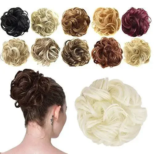 Hair buns for a photoshoot in a natural settingCurly Updo Synthetic Messy Hair Bun Extension Hair buns for a photoshoot in a natural settingCurly Updo Synthetic Messy Hair Bun Extension