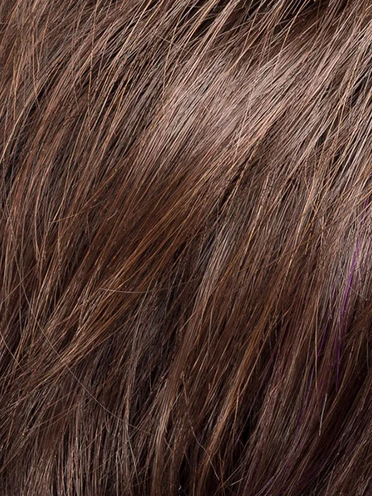 Plum Brown Rooted | 4.33.133 | Darkest Brown Dark Auburn & REd Violet Blend w/Dark Shaded Roots
