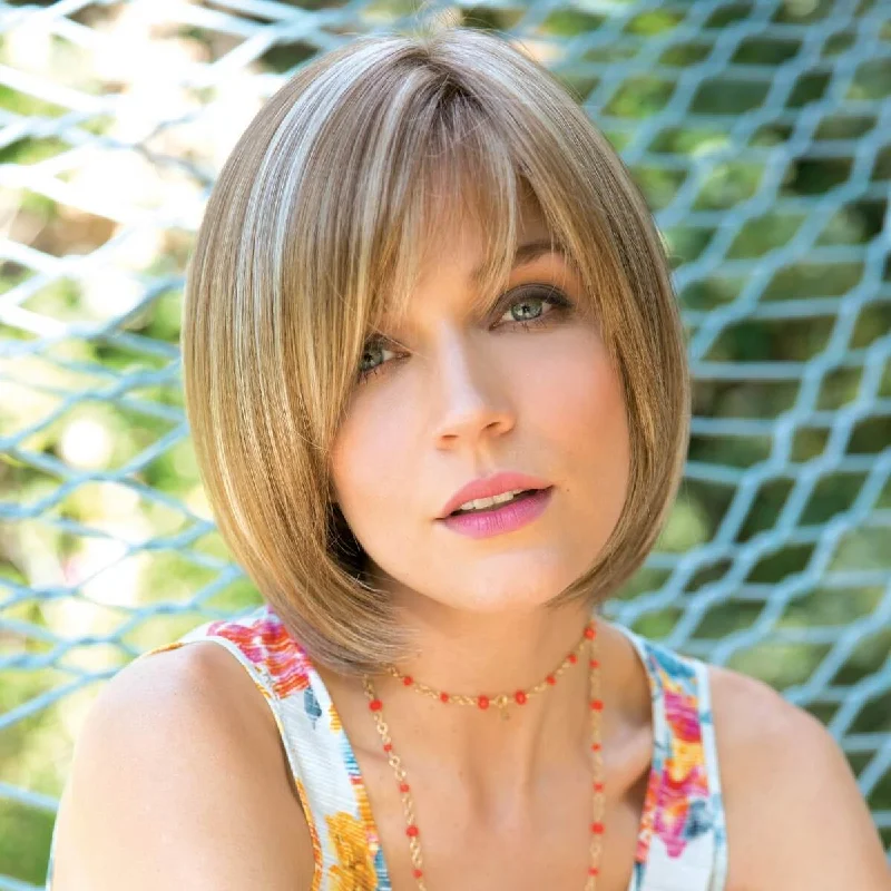 Layered wigs with a tapered end for a more refined lookErika by Amore (Mono Top Wig)