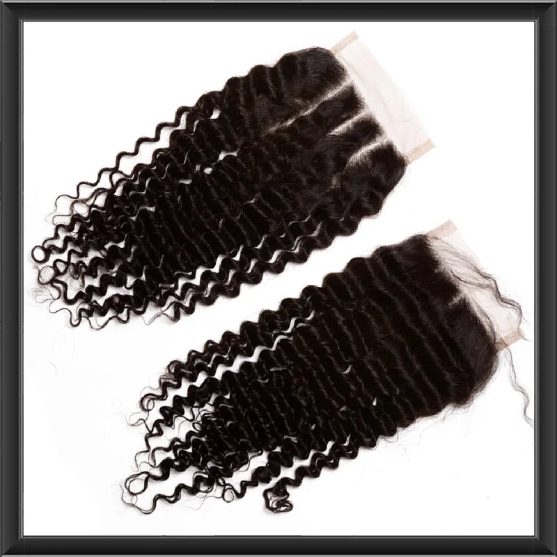 Curly wig with a water - wave texture for a unique and stylish choiceBrazilian Exotic Curl Lace Closure - Virgin Human Hair Curly wig with a water - wave texture for a unique and stylish choiceBrazilian Exotic Curl Lace Closure - Virgin Human Hair