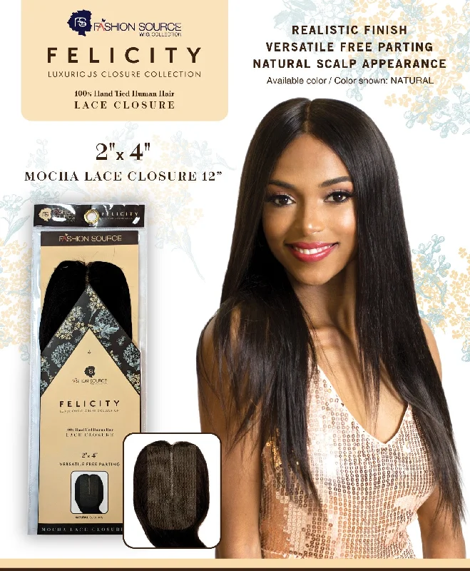 Synthetic wig pieces for a budget - friendly optionFashion Source Human Hair Mocha Lace Closure 2X4 12" Synthetic wig pieces for a budget - friendly optionFashion Source Human Hair Mocha Lace Closure 2X4 12"