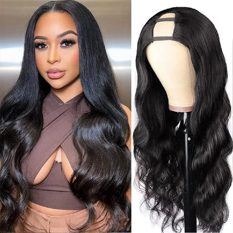 U - shaped wig with a middle - part250% Density Glueless U Part body Wave Wigs Human Hair U - shaped wig with a middle - part250% Density Glueless U Part body Wave Wigs Human Hair