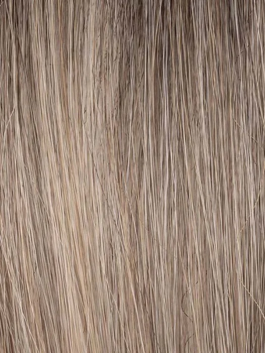 LIGHT-BERNSTEIN-ROOTED | Medium Ash Blonde and Light Strawberry Blonde with Lightest Brown Blend and Shaded Roots