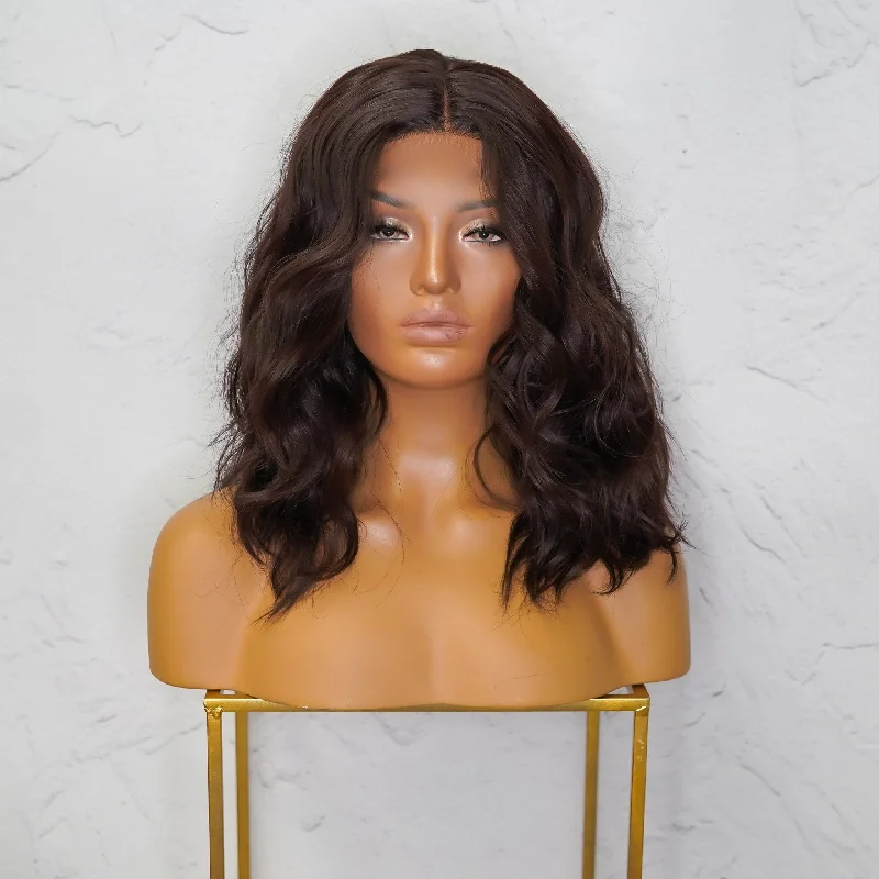 Short wig with a side - swept bang for a sophisticated and flattering styleHEATHER Lace Front Wig Short wig with a side - swept bang for a sophisticated and flattering styleHEATHER Lace Front Wig